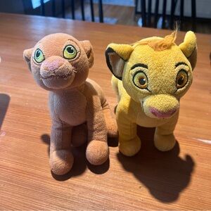 Vintage Disney Simba & Nuala Stuffed Animals